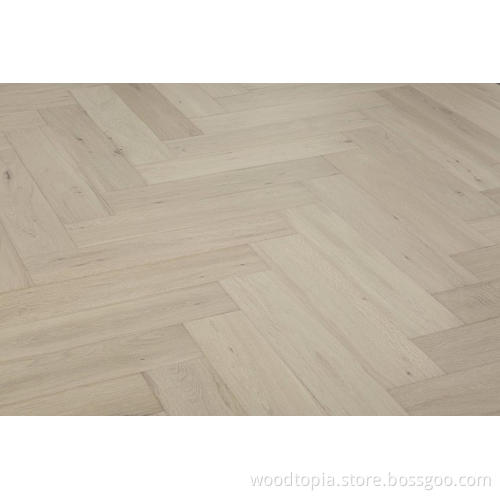Oak Herringbone Parquet Lantai Kayu Berkekagen Berkualiti Tinggi